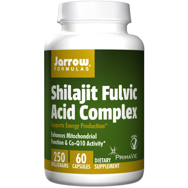 Jarrow Formulas, Complejo de ácido fúlvico Shilajit, 60 cápsulas vegetales