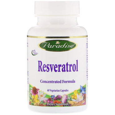 Paradise Herbs, Resveratrol, 60 Vegetarian Capsules