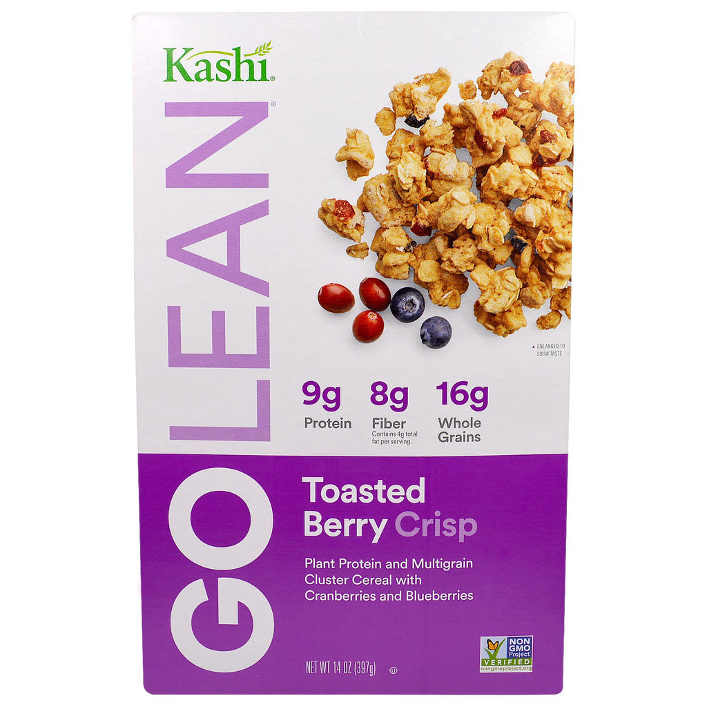 Kashi, GoLean, Toasted Berry Crisp Cereal, 14 oz (397 g)