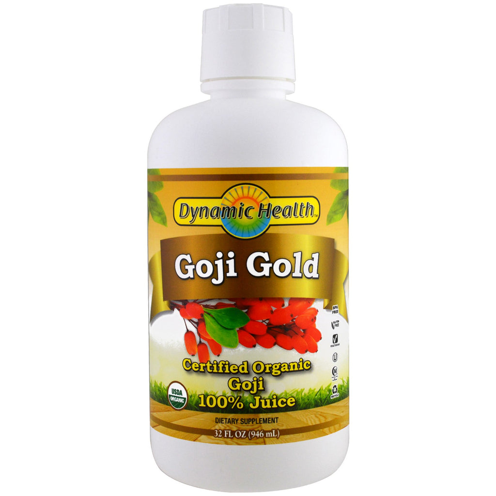 Dynamic Health Laboratories, , Goji Gold, 32 fl oz (946 מ"ל)