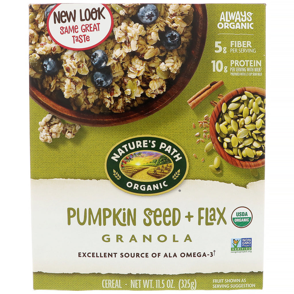 Nature's Path,  Pumpkin Seed + Flax Granola Cereal, 11.5 oz (325 g)