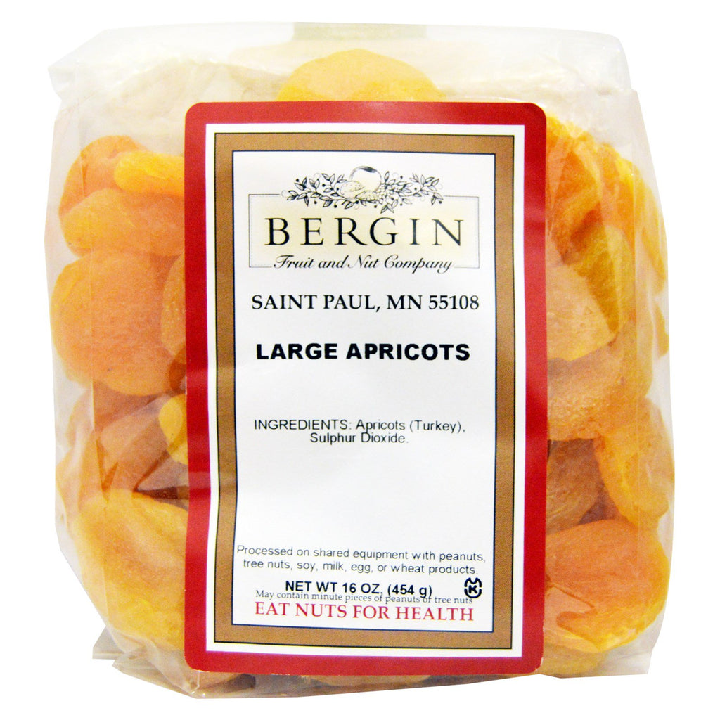 Bergin Fruit and Nut Company, tyrkiske Jumbo-aprikoser, 16 oz