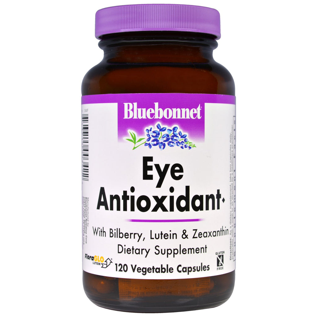 Nutriție Bluebonnet, antioxidant pentru ochi, 120 de capace vegetale