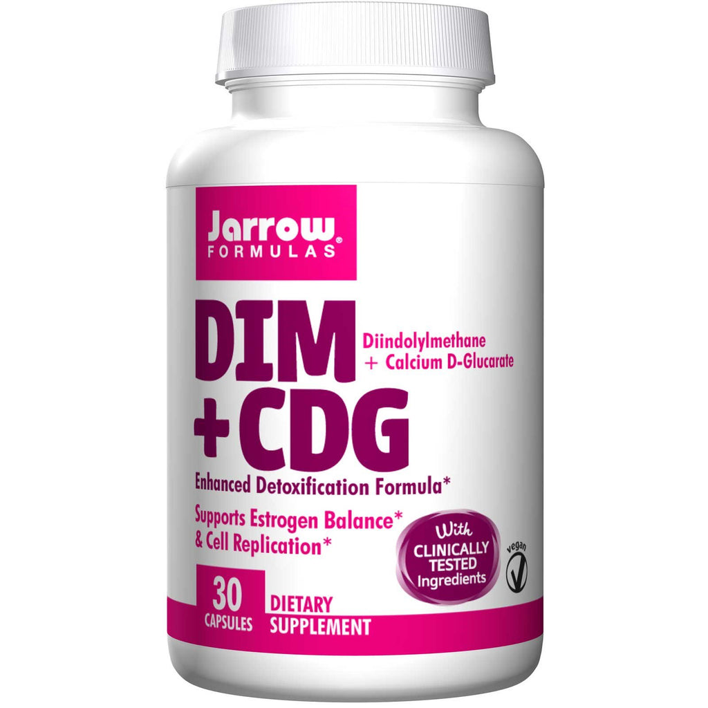 Jarrow formulas, dim + cdg, fórmula de desintoxicación mejorada, 30 cápsulas vegetales