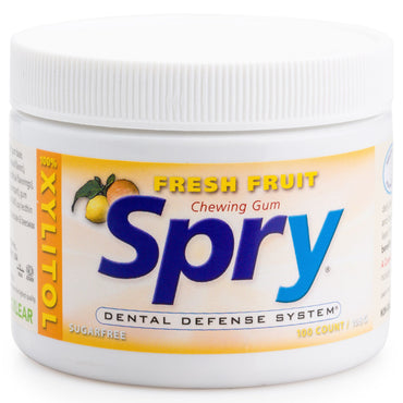Xlear Spry Chewing Gum Fruits Frais Sans Sucre 100 Count (108 g)
