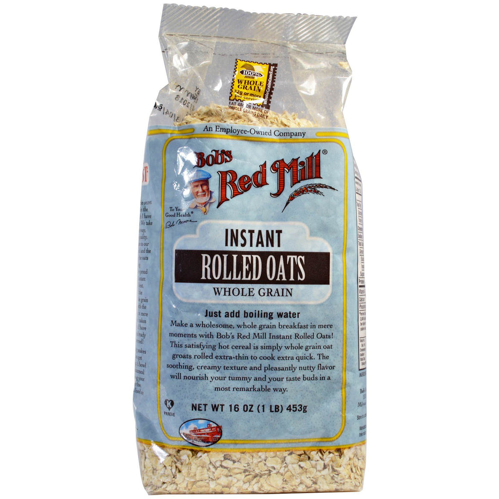Bob's Red Mill, Instant Rolled Oats, Whole Grain, 16 oz (453 g)
