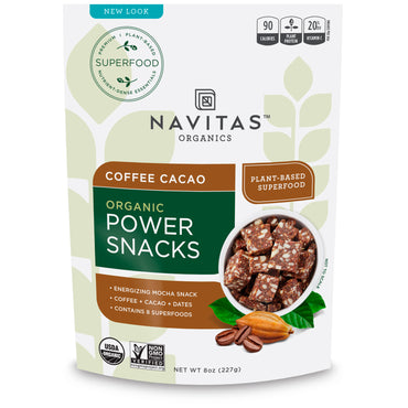 Navitas s,  Power Snacks, Coffee Cacao, 8 oz (227 g)
