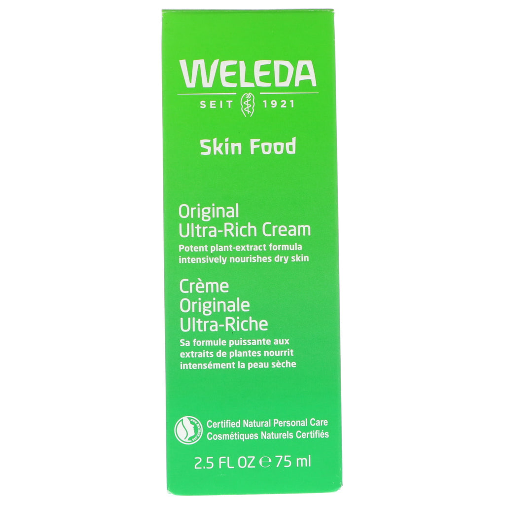 Weleda, hrană pentru piele, cremă ultra-bogată originală, 2,5 oz (75 g)
