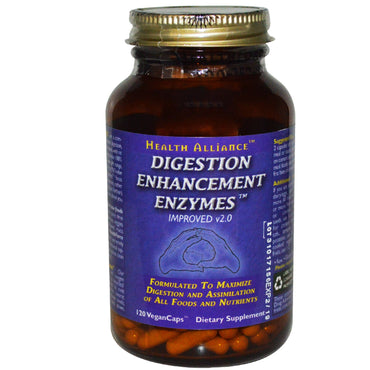 Superalimente Healthforce, enzime de îmbunătățire a digestiei, 120 de capsule vegane