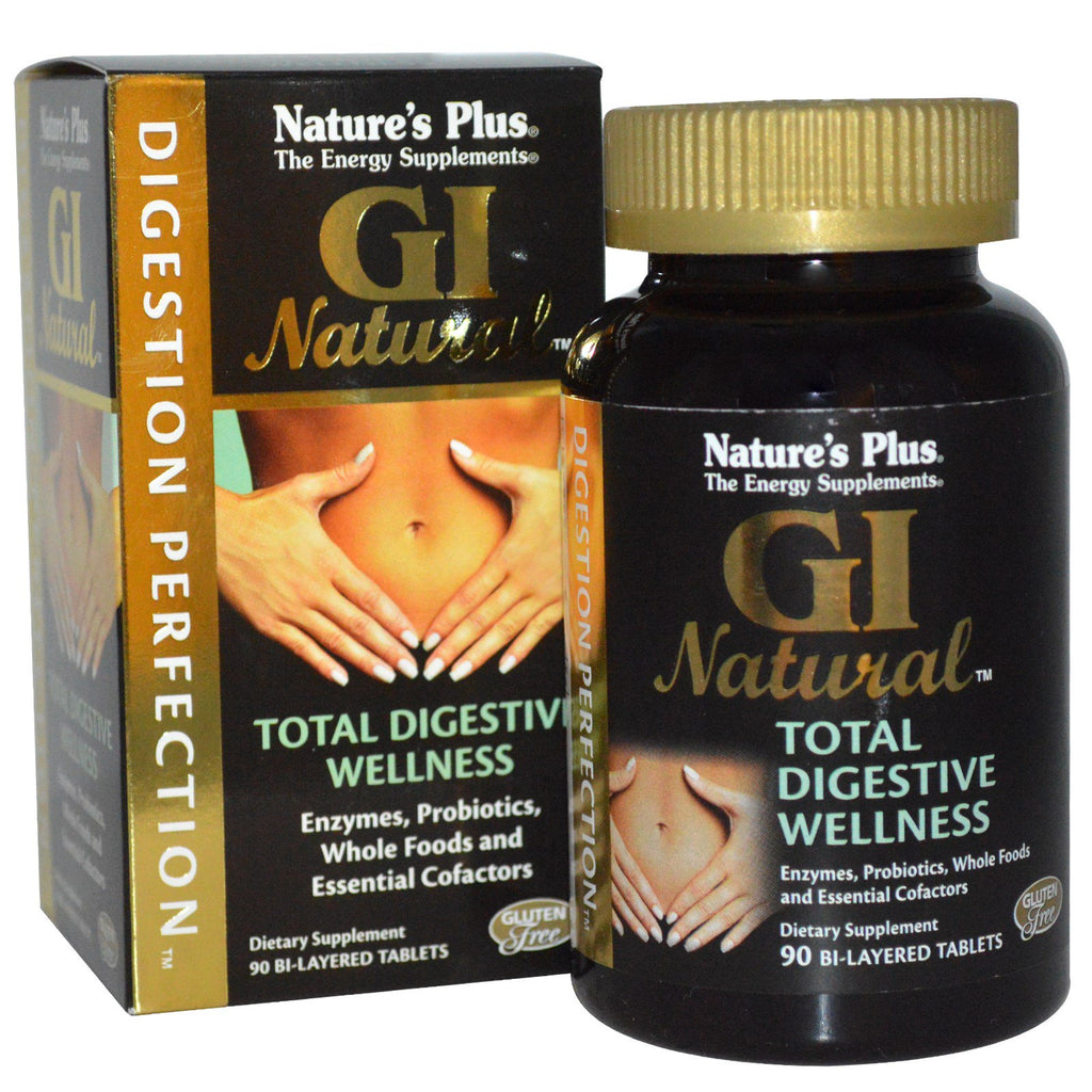 Nature's Plus, Digestion Perfection, GI Natural, 90 tvåskiktade tabletter