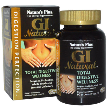 Nature's Plus, Digestion Perfection, GI Natural, 90 zweischichtige Tabletten