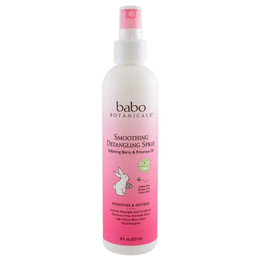 Babo Botanicals, Smooth Detangling Spray, Berry Primrose, 8 fl oz (237 ml)