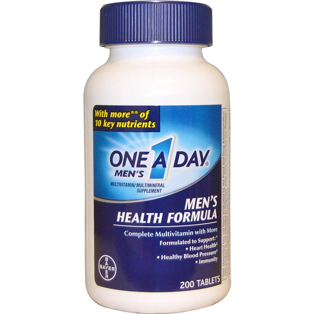 One-A-Day、Men's Health Formula、マルチビタミン/マルチミネラル、200 錠