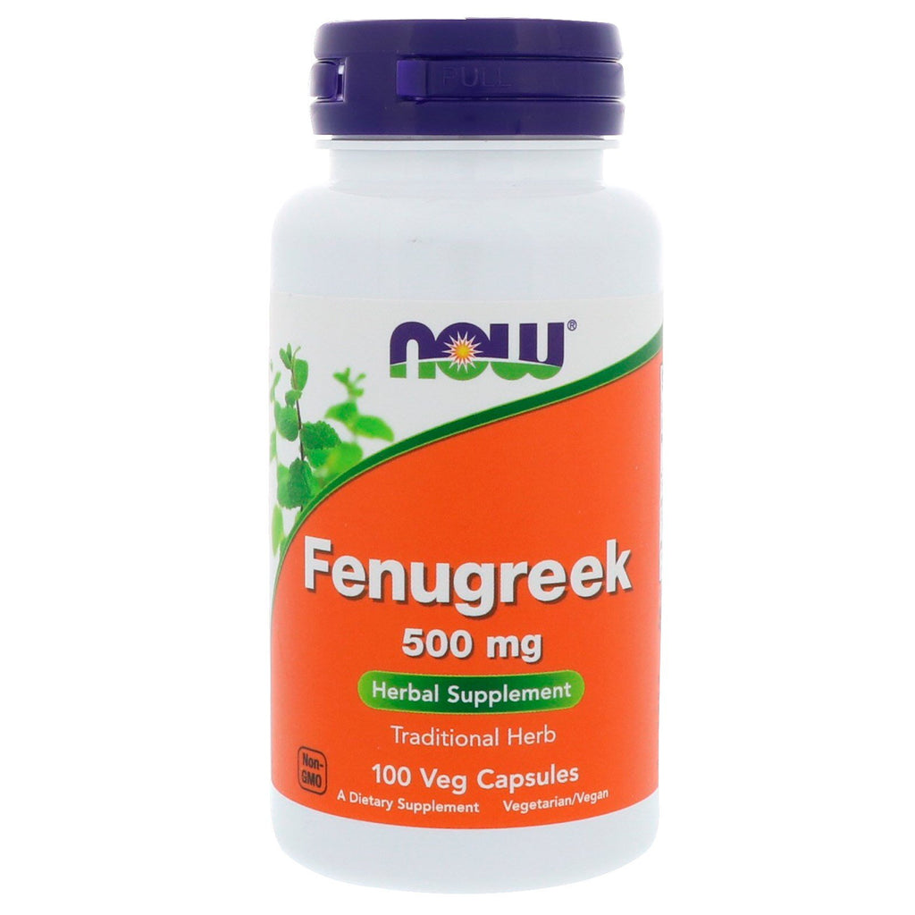 Now Foods, Fenugreek, 500 mg, 100 Veg Capsules