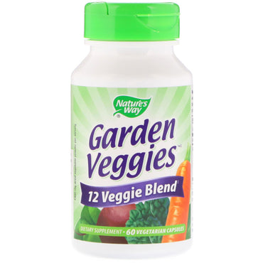 Nature's Way, Légumes du jardin, 60 capsules végétariennes
