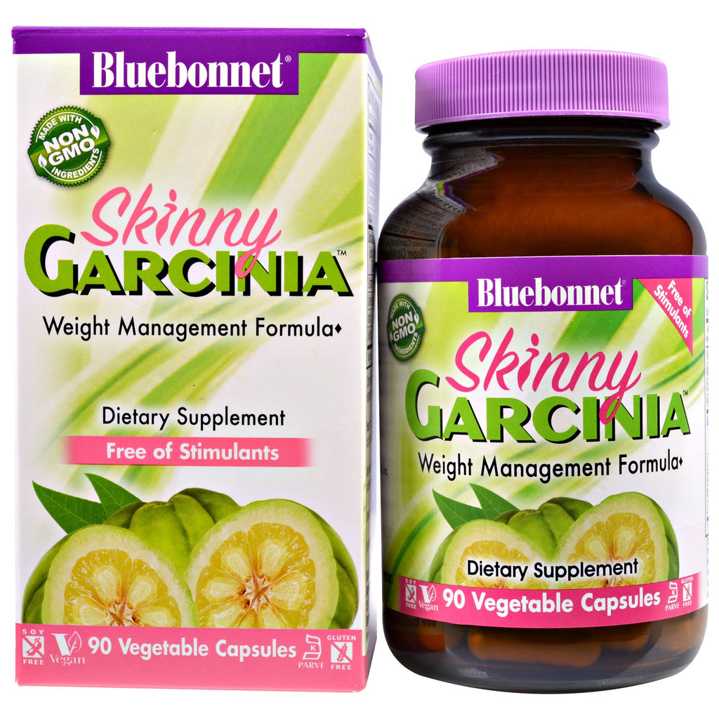 Bluebonnet Nutrition, Formule de gestion du poids Skinny Garcinia, 90 gélules végétales