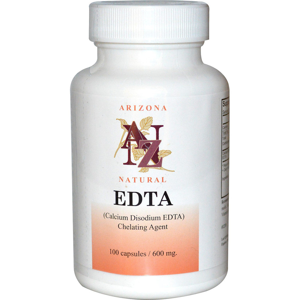 Arizona Natuurlijk, EDTA, 600 mg, 100 capsules