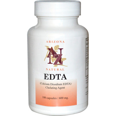 Arizona Natural, EDTA, 600 mg, 100 gélules