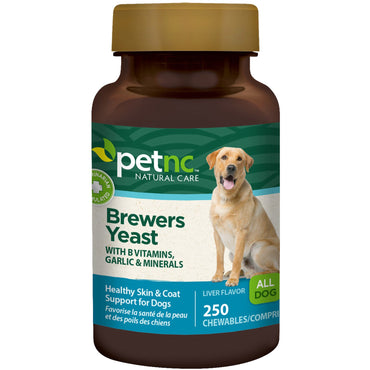 petnc NATURAL CARE, Brewers Yeast, Liver Flavor, 250 Chewables