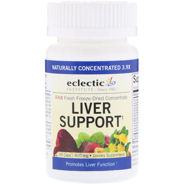 Eclectic Institute、肝臓サポート、400 mg、45 カプセル