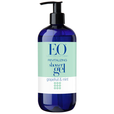 EO Products, Gel de ducha revitalizante, pomelo y menta, 16 fl oz (473 ml)