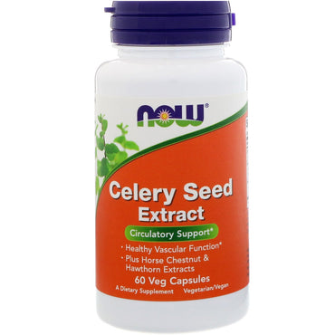 Now Foods, Celery Seed Extract, 60 Veg Capsules