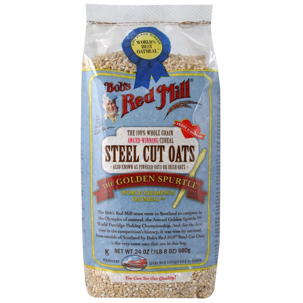 Bob's Red Mill, Steel Cut Oats, Natural Cereal, 24 oz (680 g)