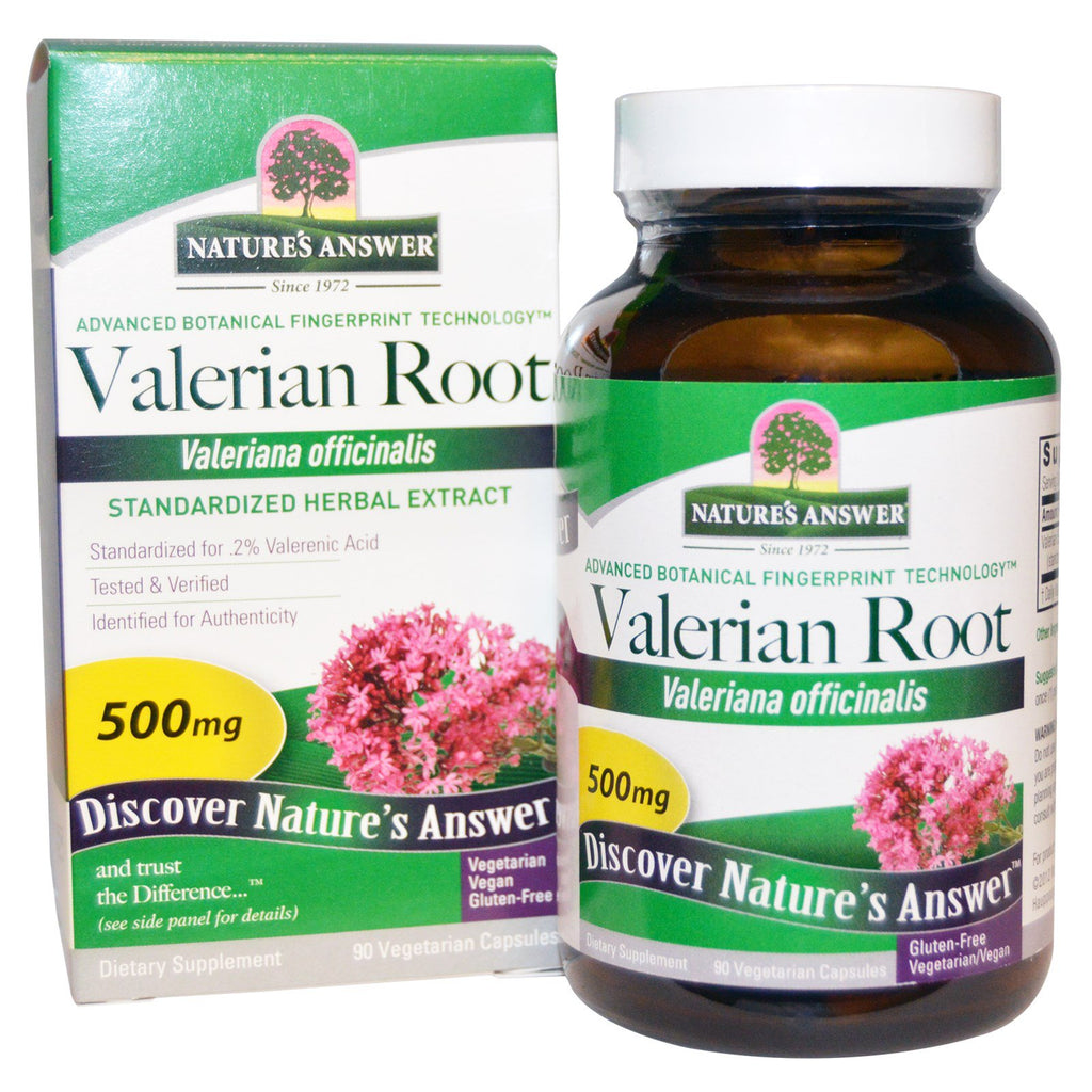 Nature's Answer, Baldrianwurzel, 500 mg, 90 vegetarische Kapseln
