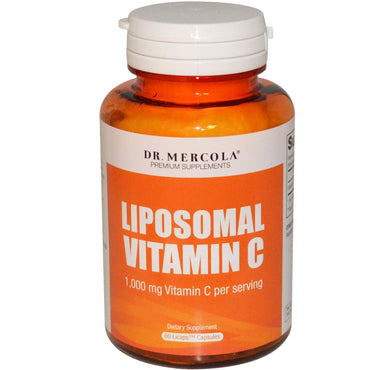 Mercola, Vitamina C Lipossomal, 1.000 mg, 60 Cápsulas Licaps