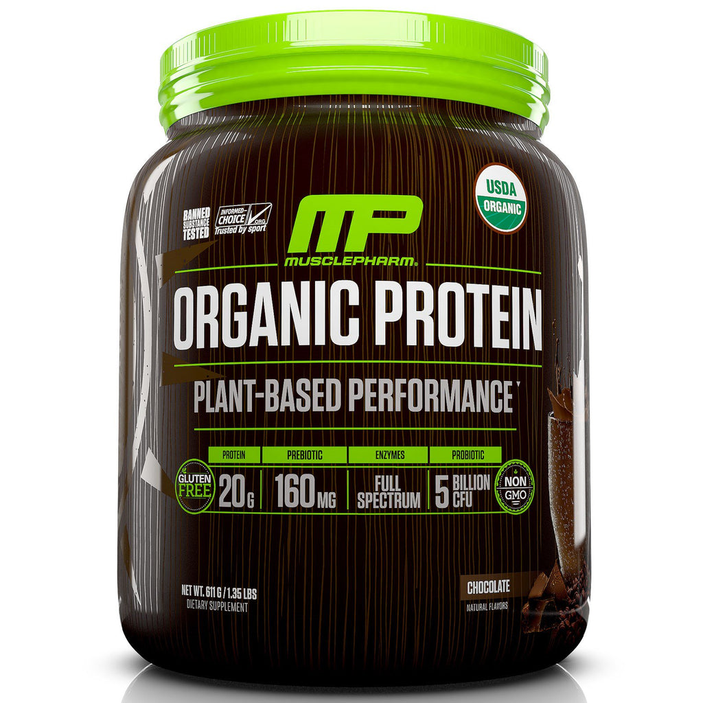 MusclePharm Natural,  Protein, Plant-Based Performance, Chocolate, 1.35 lbs (611 g)