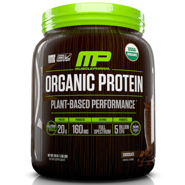 MusclePharm Natural, Proteine, Performanță pe bază de plante, Ciocolată, 1,35 lbs (611 g)