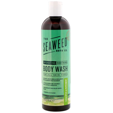 Seaweed Bath Co., sabonete líquido hidratante, para todos os tipos de pele, eucalipto e hortelã-pimenta, 354 ml (12 fl oz)