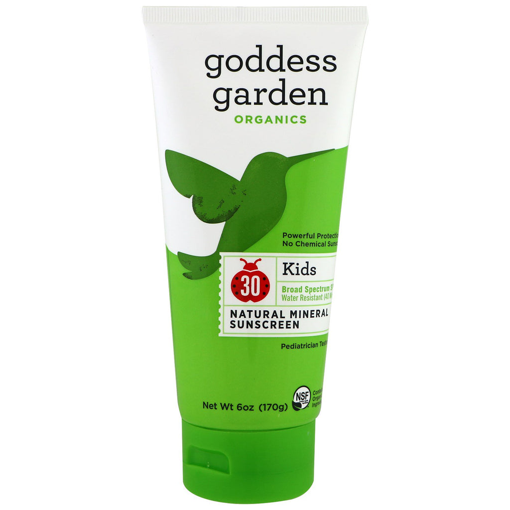 Crème solaire naturelle pour enfants Goddess Garden's SPF 30 6 oz (170 g)