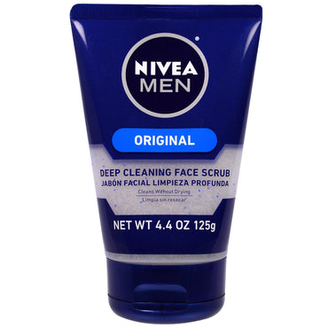 Nivea, Herr, Deep Cleaning Face Scrub, Original, 4,4 oz (125 g)