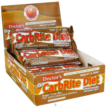 Universal Nutrition Doctor's CarbRite Diet Schokoladen-Karamell-Nuss 12 Riegel à 2,0 oz (56,7 g).