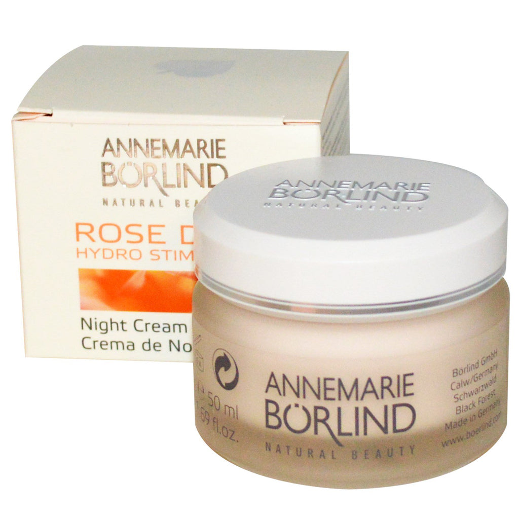 AnneMarie Borlind, Hydro Stimulant Night Cream, Rose Dew, 1,69 fl oz (50 ml)