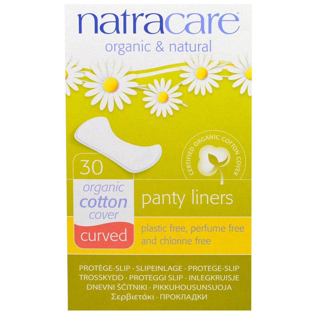 Natracare,  & Natural Panty Liners, Curved, 30 Liners