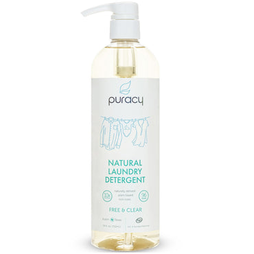 Puracy, Detergente natural para ropa, libre y transparente, 24 fl oz (710 ml)