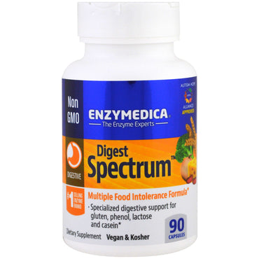Enzymedica, fordøjelsesspektrum, 90 kapsler