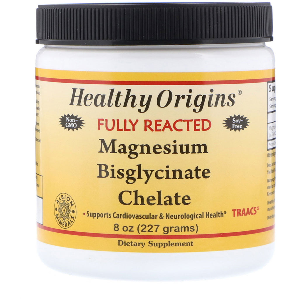 Healthy Origins, ビスグリシンキレートマグネシウム、8 oz (227 g)