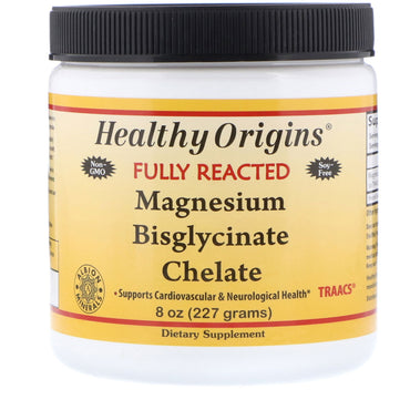 Healthy Origins, Chélate de bisglycinate de magnésium, 8 oz (227 g)