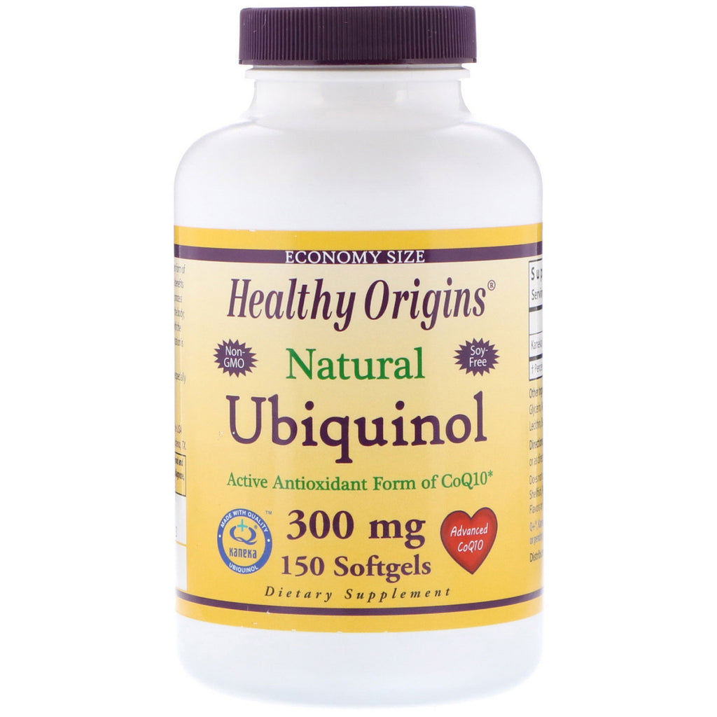 Healthy Origins, Ubichinol (Kaneka Q+), 300 mg, 150 kapsułek żelowych