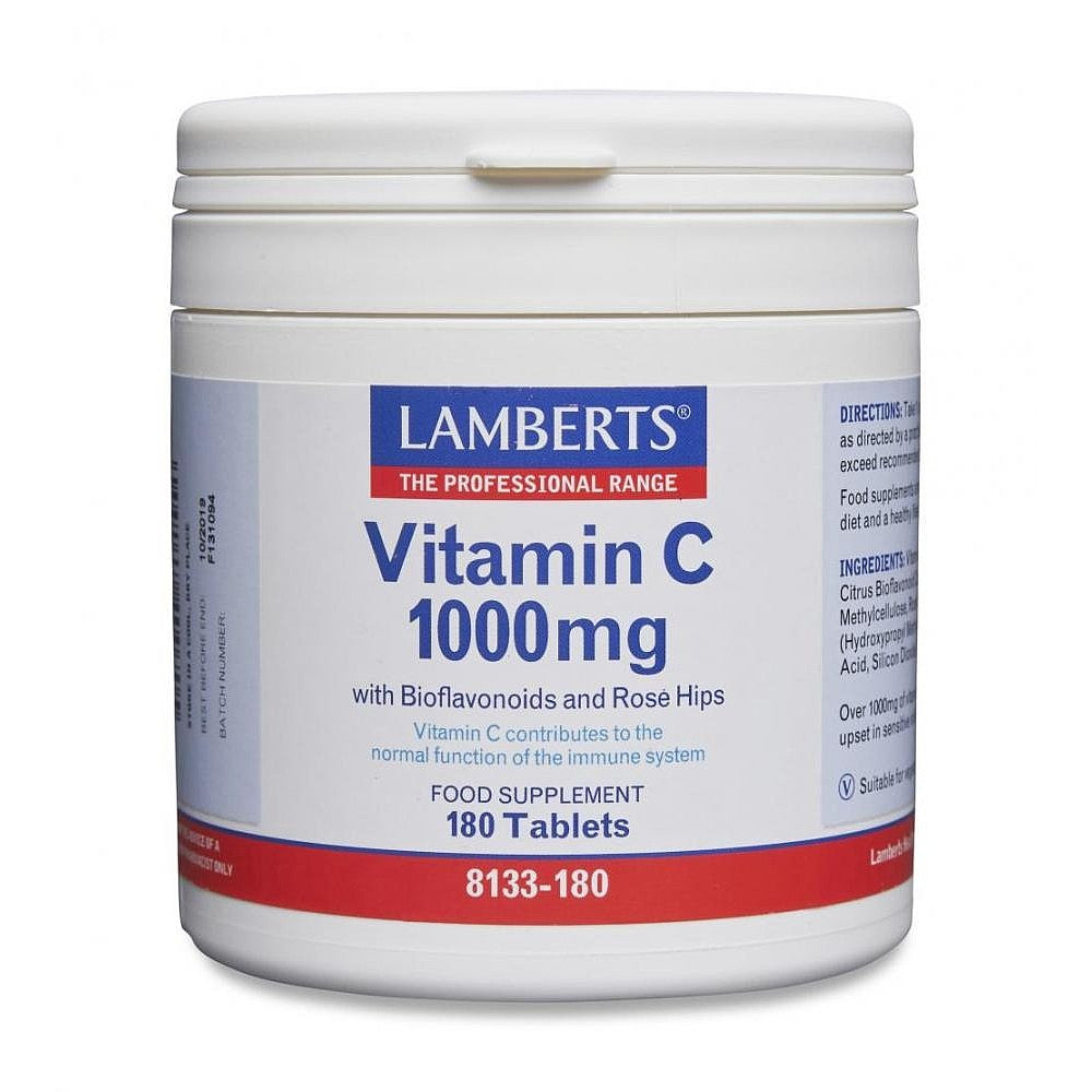 Lamberts C-vitamin 1000mg, 180 tabletter