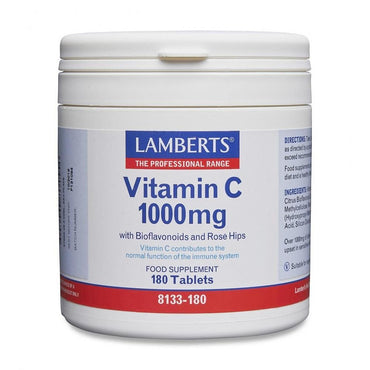 Lamberts C-vitamin 1000mg, 180 tabletter