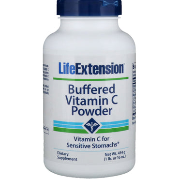 Life Extension, Poudre de vitamine C tamponnée, 16 oz (454 g)