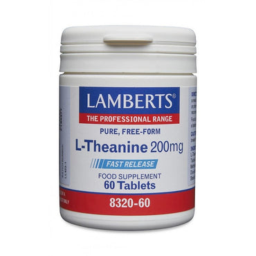 Lamberts l-teanina 200 mg, 60 comprimidos