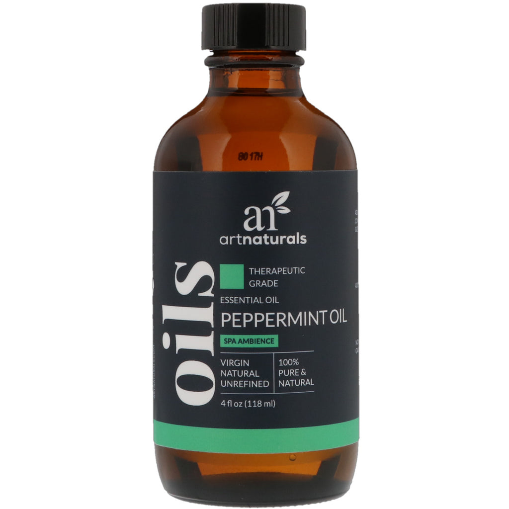 Artnaturals, olio essenziale di grado terapeutico, olio di menta piperita, 4 fl oz (118 ml)