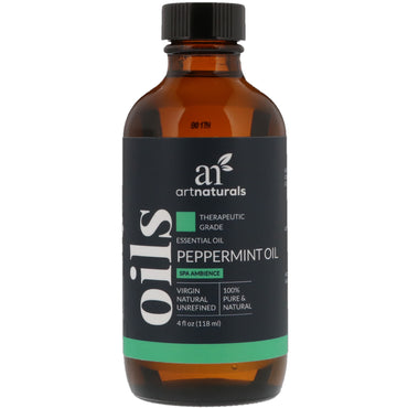 Artnaturals, æterisk olie af terapeutisk kvalitet, pebermynteolie, 4 fl oz (118 ml)