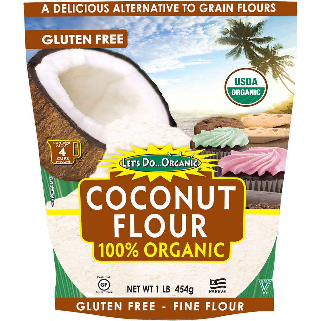 Edward & Sons, Let's Do , 100%  Coconut Flour, 1 lb (454 g)