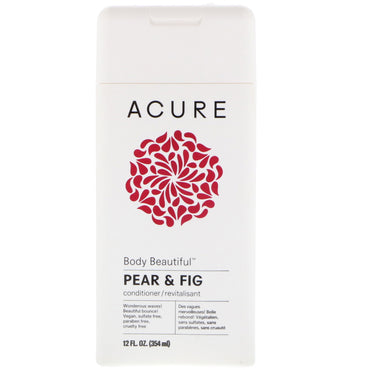 Acure, Body Beautiful Conditioner, pære og figen, 12 fl oz (354 ml)
